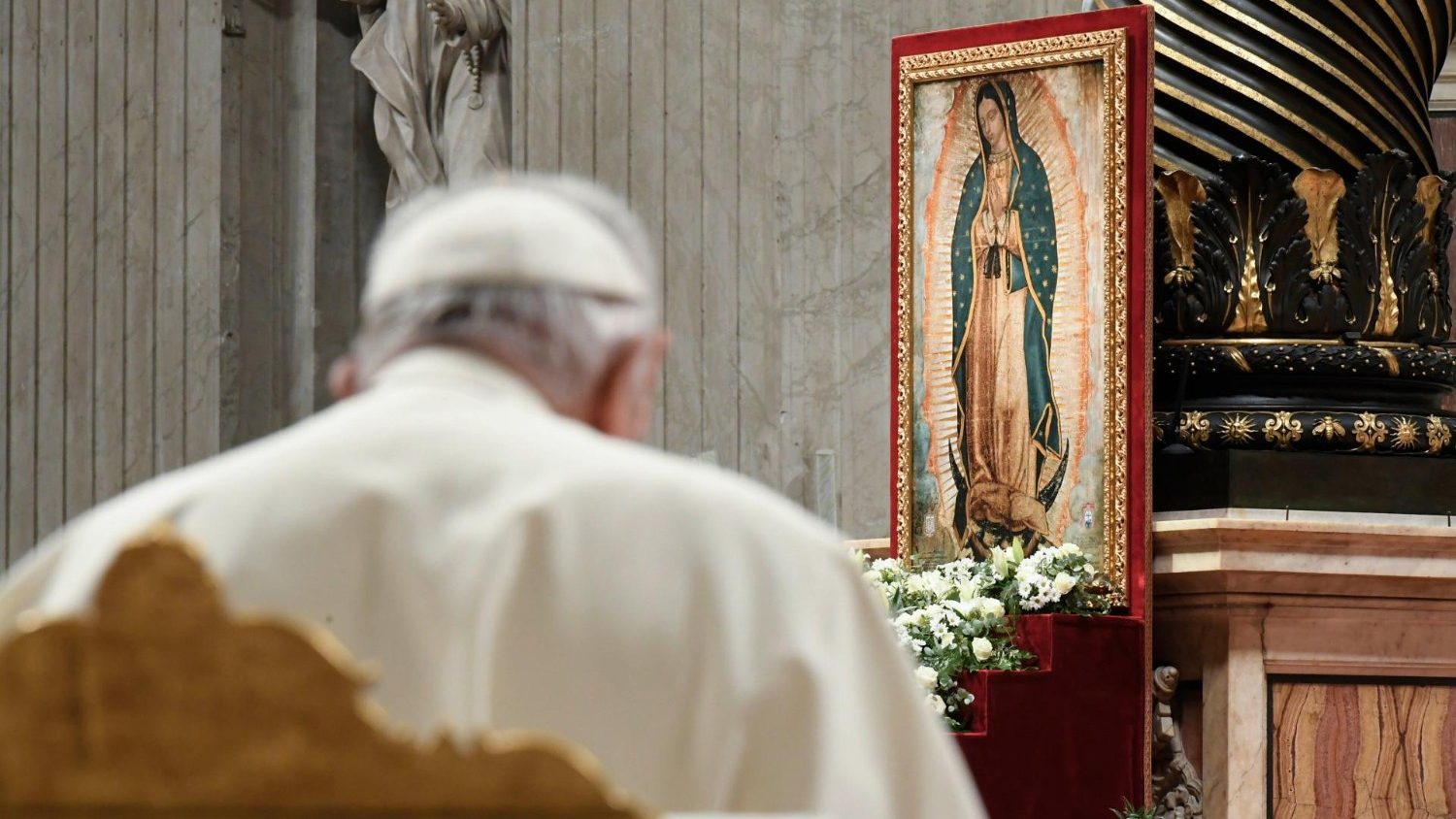 Paus Franciscus celebreert de Heilige Mis bij de liturgische gedachtenis van OLV van Guadaloupe 2024